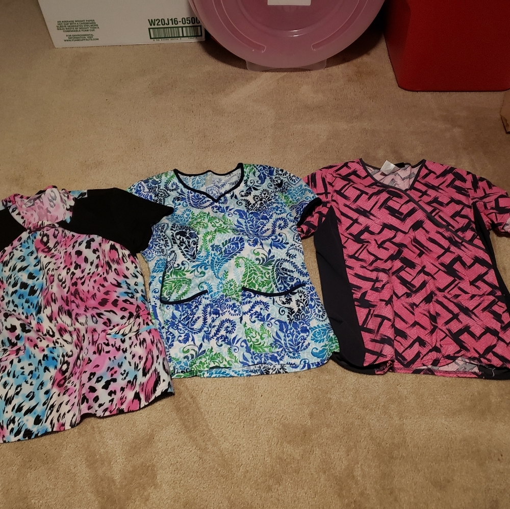 Scrub tops and bottoms